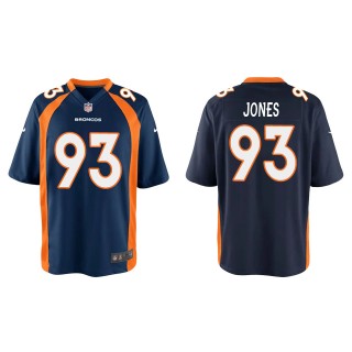 Youth Dre'mont Jones Denver Broncos Navy Game Jersey