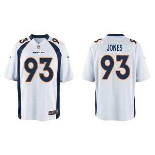 Youth Dre'mont Jones Denver Broncos White Game Jersey