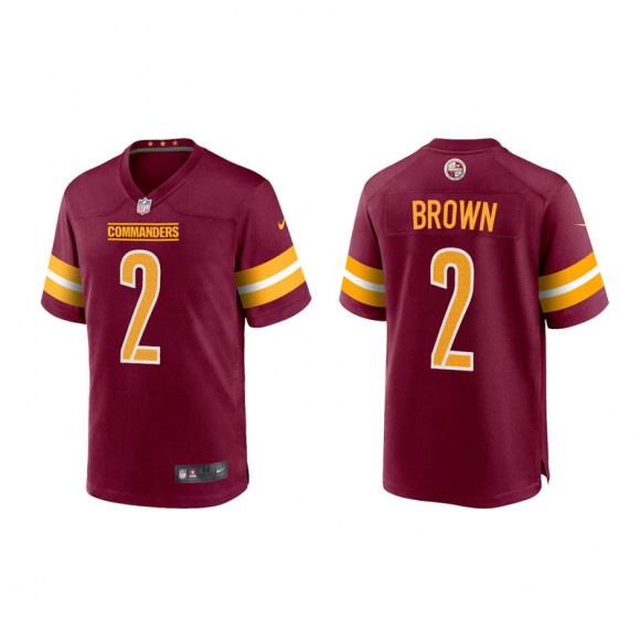Dyami Brown Commanders Game  Youth Burgundy Gold Jersey