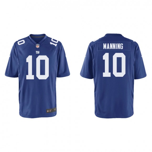 Youth Eli Manning New York Giants Royal Game Jersey