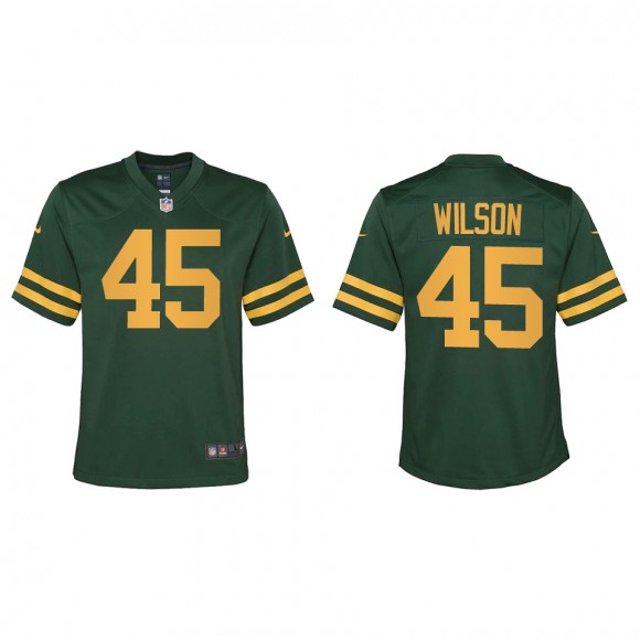 Youth Green Bay Packers Eric Wilson Green Alternate Game Jersey