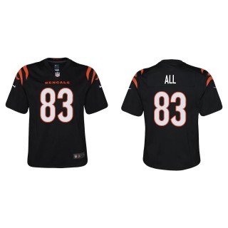Youth Bengals Erick All Black Game Jersey