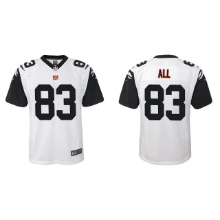 Youth Bengals Erick All White Alternate Game Jersey