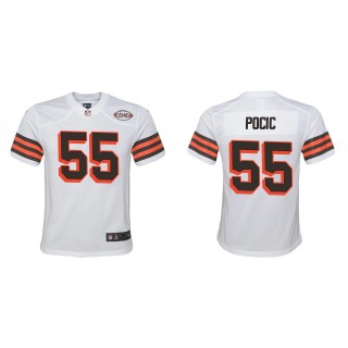 Youth Cleveland Browns Ethan Pocic White 1946 Collection Game Jersey