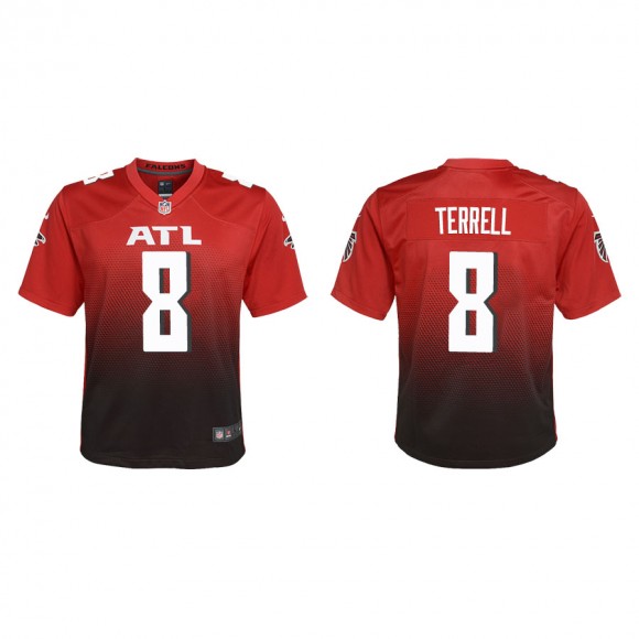 A.J. Terrell Jersey Youth Falcons Red 2nd Alternate Game
