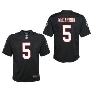Youth Falcons AJ McCarron Black Throwback Game Jersey