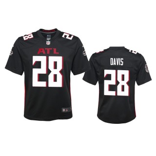 Youth Falcons Mike Davis Black Game Jersey