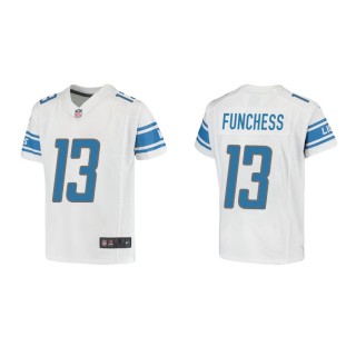 Youth Detroit Lions Funchess White Game Jersey