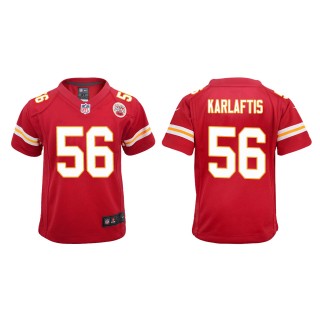 Youth Chiefs George Karlaftis Red 2022 NFL Draft Game Jersey