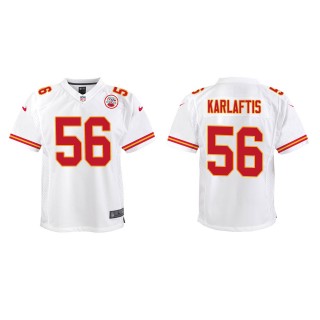 Youth Chiefs George Karlaftis White 2022 NFL Draft Game Jersey
