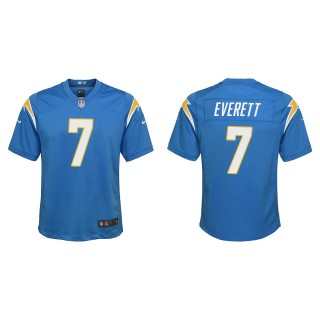 Youth Chargers Gerald Everett Powder Blue Game Jersey
