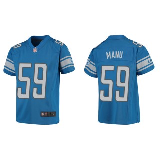 Youth Lions Giovanni Manu Blue Game Jersey