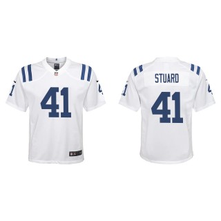 Youth Indianapolis Colts Grant Stuard White Game Jersey