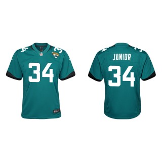 Youth Jaguars Gregory Junior Teal Game Jersey