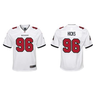 Youth Tampa Bay Buccaneers Hicks White Game Jersey