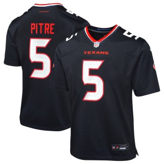 Youth Houston Texans Jalen Pitre Navy Game Jersey