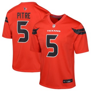 Youth Houston Texans Jalen Pitre Red Alternate Game Jersey