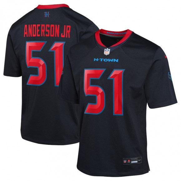 Youth Houston Texans Will Anderson Jr. Navy 2nd Alternate Game Jersey