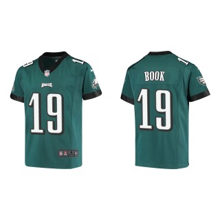 Youth Philadelphia Eagles Ian Book Midnight Green Game Jersey