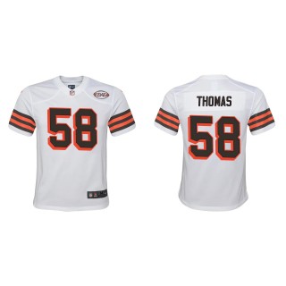 Youth Browns Isaiah Thomas White 1946 Collection Game Jersey