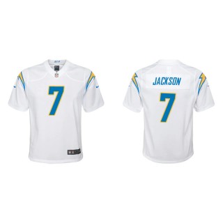 Youth Chargers J.C. Jackson White Game Jersey