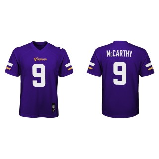 Youth Vikings J.J. McCarthy Purple Game Jersey