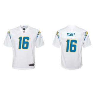 Youth Los Angeles Chargers J.K. Scott White Game Jersey