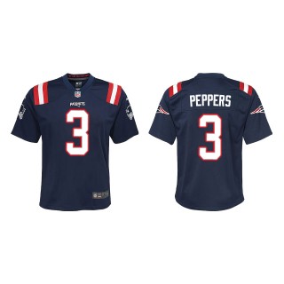 Youth New England Patriots Jabrill Peppers Navy Game Jersey