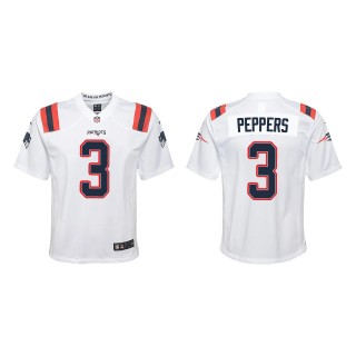Youth New England Patriots Jabrill Peppers White Game Jersey