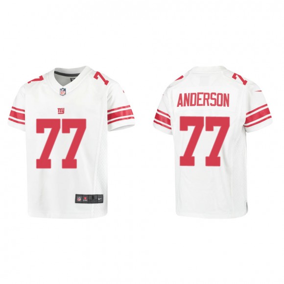 Youth New York Giants Jack Anderson White Game Jersey