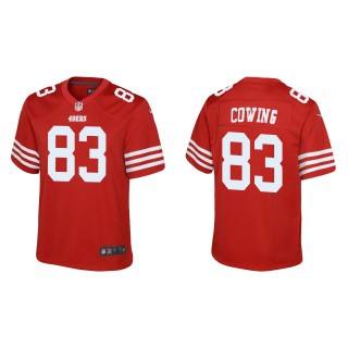 Youth 49ers Jacob Cowing Scarlet Game Jersey