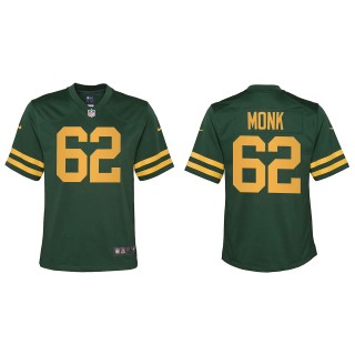 Youth Packers Jacob Monk Green Alternate Game Jersey
