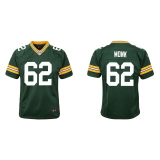 Youth Packers Jacob Monk Green Game Jersey