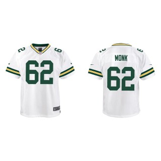 Youth Packers Jacob Monk White Game Jersey