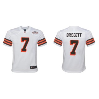 Youth Browns Jacoby Brissett White 1946 Collection Game Jersey