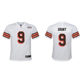 Youth Cleveland Browns Jakeem Grant White 1946 Collection Game Jersey
