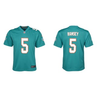 Youth Miami Dolphins Jalen Ramsey Aqua Game Jersey