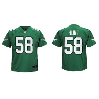 Youth Eagles Jalyx Hunt Kelly Green Alternate Game Jersey