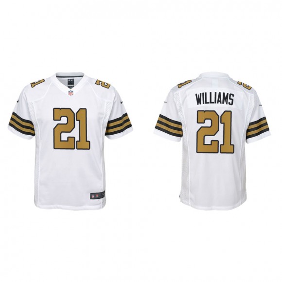 Youth Jamaal Williams New Orleans Saints White Alternate Game Jersey