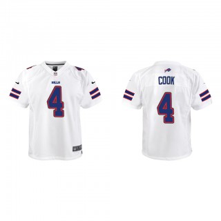 Youth James Cook White Game Jersey