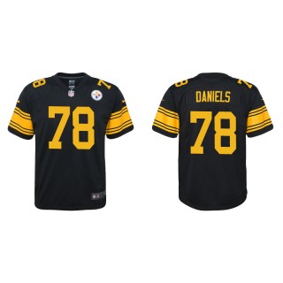 Youth Steelers James Daniels Black Alternate Game Jersey
