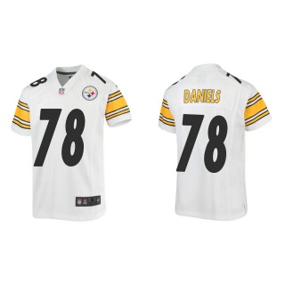 Youth Steelers James Daniels White Game Jersey