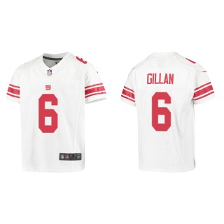 Youth Jamie Gillan New York Giants White Game Jersey
