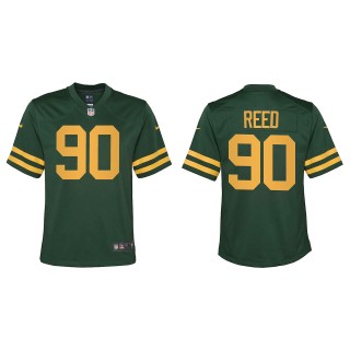 Youth Green Bay Packers Jarran Reed Green Alternate Game Jersey