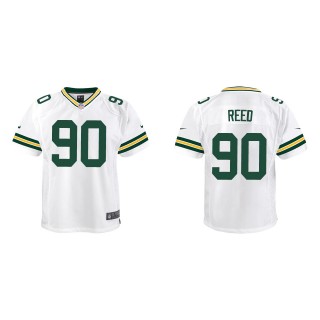 Youth Green Bay Packers Jarran Reed White Game Jersey