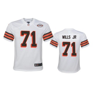 Youth Cleveland Browns Jedrick Wills White 1946 Collection Alternate Game Jersey