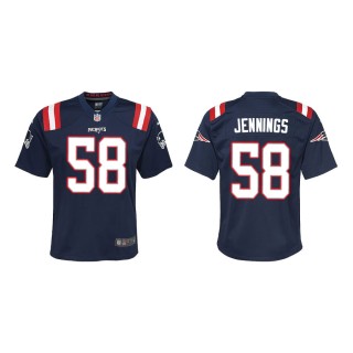 Youth New England Patriots Jennings Navy Game Jersey
