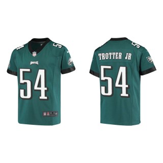 Youth Eagles Jeremiah Trotter Jr. Midnight Green Game Jersey