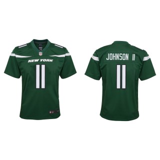 Youth Jets Jermaine Johnson II Green 2022 NFL Draft Game Jersey