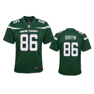 Youth Jets Ryan Griffin Green Game Jersey
